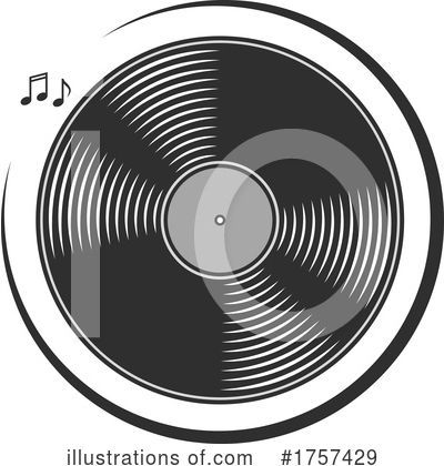 Vinyl Record Clipart #1757429 by Vector Tradition SM