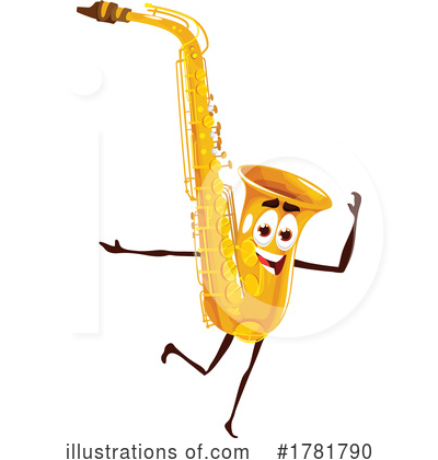 Saxophone Clipart #1781790 by Vector Tradition SM