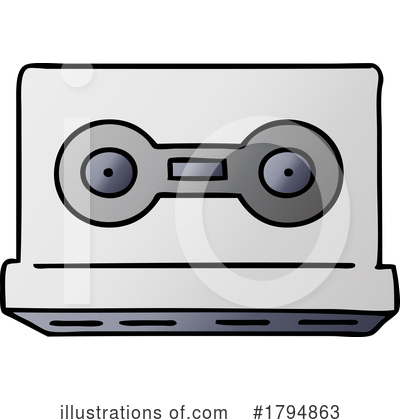 Cassette Tape Clipart #1794863 by lineartestpilot