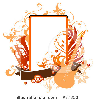 Royalty-Free (RF) Music Clipart Illustration by OnFocusMedia - Stock Sample #37850
