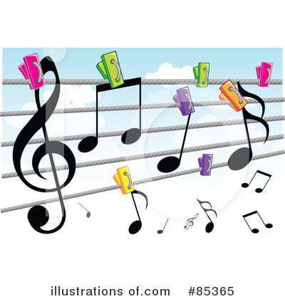 Royalty-Free (RF) Music Clipart Illustration by mayawizard101 - Stock Sample #85365