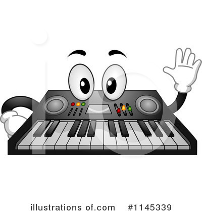 Royalty-Free (RF) Music Keyboard Clipart Illustration by BNP Design Studio - Stock Sample #1145339