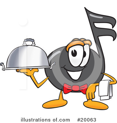 Royalty-Free (RF) Music Note Character Clipart Illustration by Mascot Junction - Stock Sample #20063