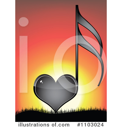 Royalty-Free (RF) Music Note Clipart Illustration by Andrei Marincas - Stock Sample #1103024