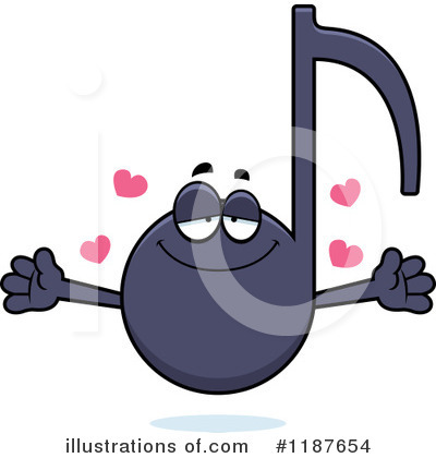 Royalty-Free (RF) Music Note Clipart Illustration by Cory Thoman - Stock Sample #1187654