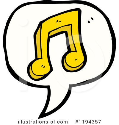 Music Note Clipart #1194357 by lineartestpilot