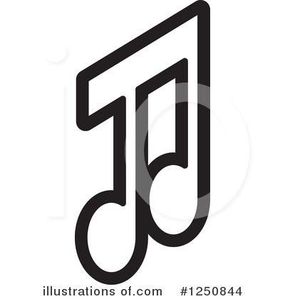 Music Note Clipart #1250844 by Lal Perera