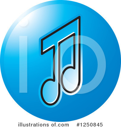 Music Note Clipart #1250845 by Lal Perera