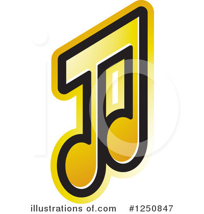Royalty-Free (RF) Music Note Clipart Illustration by Lal Perera - Stock Sample #1250847