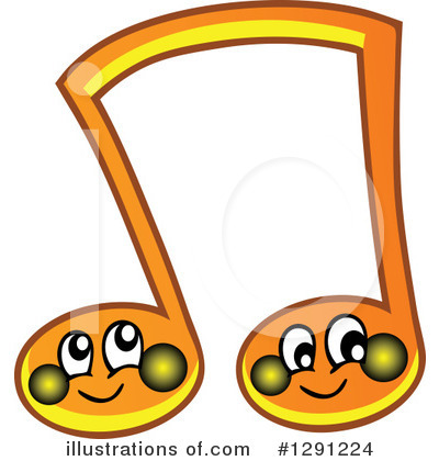 Royalty-Free (RF) Music Note Clipart Illustration by visekart - Stock Sample #1291224