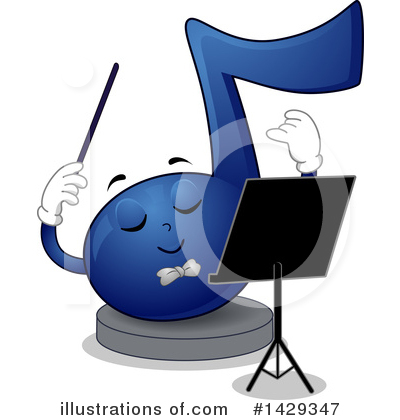 Royalty-Free (RF) Music Note Clipart Illustration by BNP Design Studio - Stock Sample #1429347