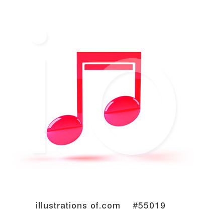 Music Note Clipart #55019 - Illustration by Julos
