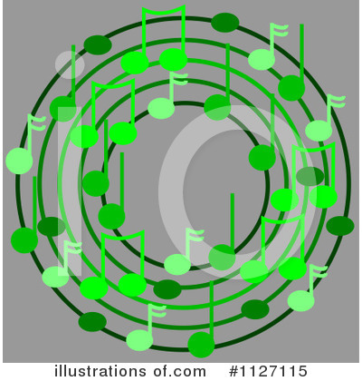 Royalty-Free (RF) Music Notes Clipart Illustration by djart - Stock Sample #1127115