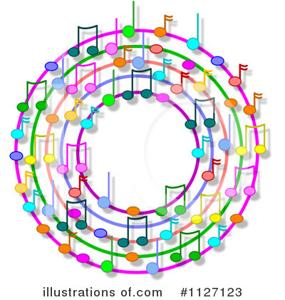 Royalty-Free (RF) Music Notes Clipart Illustration by djart - Stock Sample #1127123