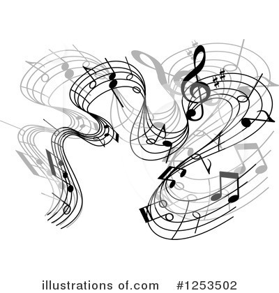 Royalty-Free (RF) Music Notes Clipart Illustration by Vector Tradition SM - Stock Sample #1253502