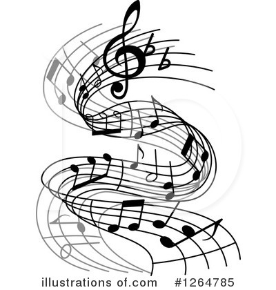 Royalty-Free (RF) Music Notes Clipart Illustration by Vector Tradition SM - Stock Sample #1264785