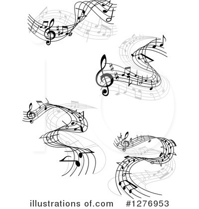 Royalty-Free (RF) Music Notes Clipart Illustration by Vector Tradition SM - Stock Sample #1276953