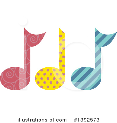 Royalty-Free (RF) Music Notes Clipart Illustration by BNP Design Studio - Stock Sample #1392573
