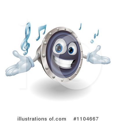 Music Speaker Clipart #1104667 by AtStockIllustration