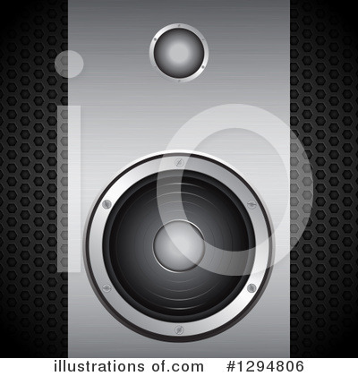 Royalty-Free (RF) Music Speaker Clipart Illustration by elaineitalia - Stock Sample #1294806