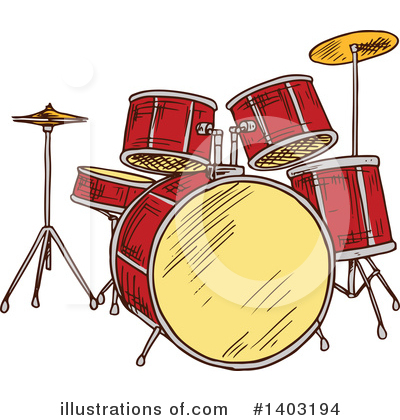 Royalty-Free (RF) Musical Instrument Clipart Illustration by Vector Tradition SM - Stock Sample #1403194