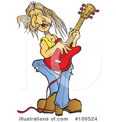 Royalty-Free (RF) Musician Clipart Illustration by Snowy - Stock Sample #100524