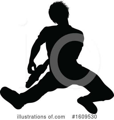 Guitarist Clipart #1609530 by AtStockIllustration