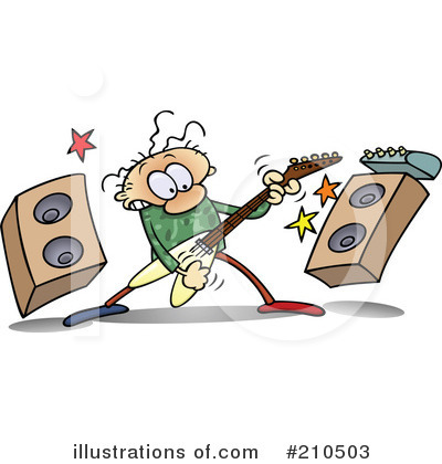 Royalty-Free (RF) Musician Clipart Illustration by gnurf - Stock Sample #210503