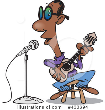 Royalty-Free (RF) Musician Clipart Illustration by toonaday - Stock Sample #433694