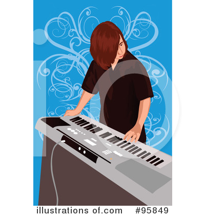 Royalty-Free (RF) Musician Clipart Illustration by mayawizard101 - Stock Sample #95849