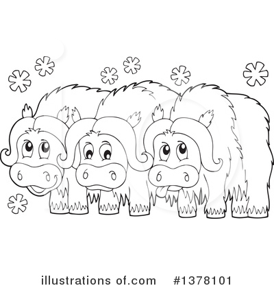 Royalty-Free (RF) Musk Ox Clipart Illustration by visekart - Stock Sample #1378101