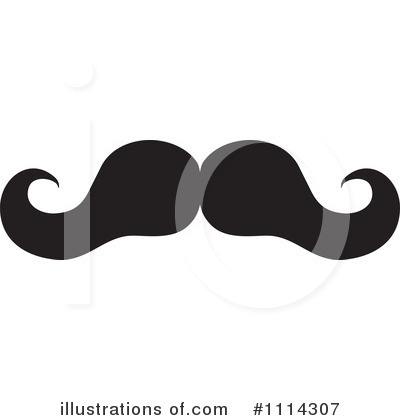 Royalty-Free (RF) Mustache Clipart Illustration by Johnny Sajem - Stock Sample #1114307