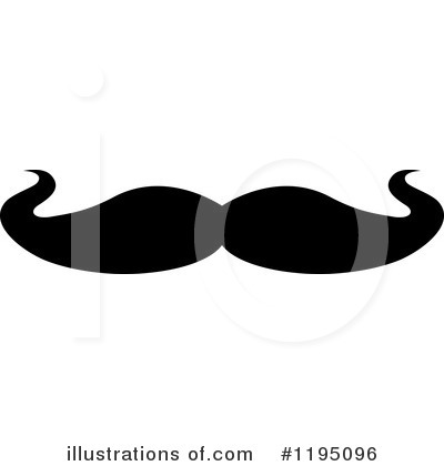 Royalty-Free (RF) Mustache Clipart Illustration by Vector Tradition SM - Stock Sample #1195096