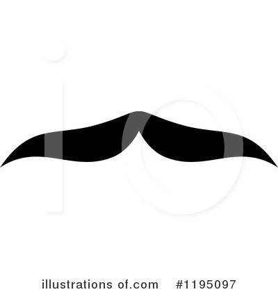 Royalty-Free (RF) Mustache Clipart Illustration by Vector Tradition SM - Stock Sample #1195097