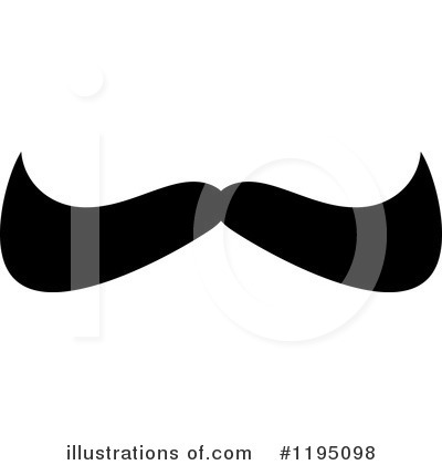 Royalty-Free (RF) Mustache Clipart Illustration by Vector Tradition SM - Stock Sample #1195098