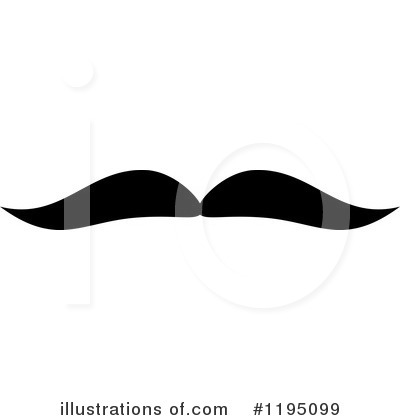 Royalty-Free (RF) Mustache Clipart Illustration by Vector Tradition SM - Stock Sample #1195099
