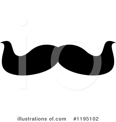 Royalty-Free (RF) Mustache Clipart Illustration by Vector Tradition SM - Stock Sample #1195102