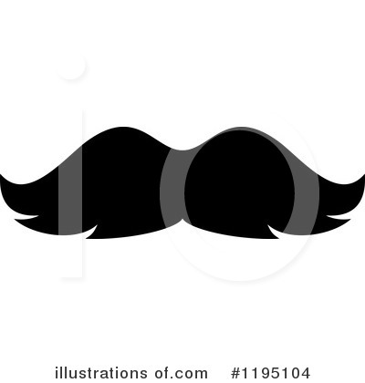 Royalty-Free (RF) Mustache Clipart Illustration by Vector Tradition SM - Stock Sample #1195104