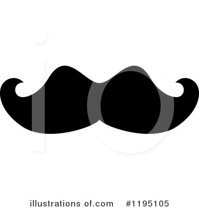 Royalty-Free (RF) Mustache Clipart Illustration by Vector Tradition SM - Stock Sample #1195105