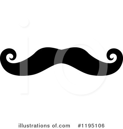 Royalty-Free (RF) Mustache Clipart Illustration by Vector Tradition SM - Stock Sample #1195106