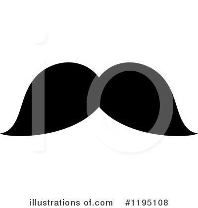 Royalty-Free (RF) Mustache Clipart Illustration by Vector Tradition SM - Stock Sample #1195108