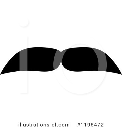 Royalty-Free (RF) Mustache Clipart Illustration by Vector Tradition SM - Stock Sample #1196472