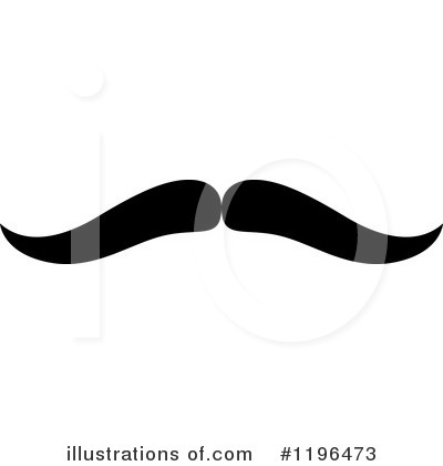 Royalty-Free (RF) Mustache Clipart Illustration by Vector Tradition SM - Stock Sample #1196473