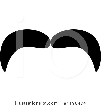 Royalty-Free (RF) Mustache Clipart Illustration by Vector Tradition SM - Stock Sample #1196474