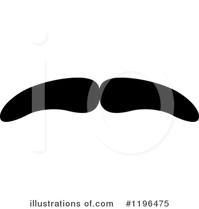 Royalty-Free (RF) Mustache Clipart Illustration by Vector Tradition SM - Stock Sample #1196475