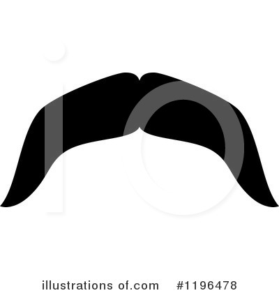 Royalty-Free (RF) Mustache Clipart Illustration by Vector Tradition SM - Stock Sample #1196478
