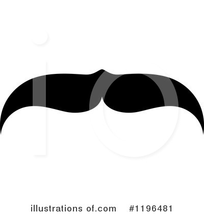 Royalty-Free (RF) Mustache Clipart Illustration by Vector Tradition SM - Stock Sample #1196481