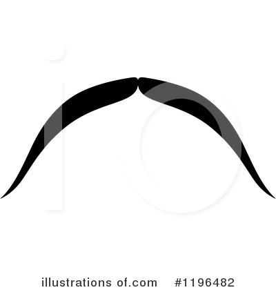 Royalty-Free (RF) Mustache Clipart Illustration by Vector Tradition SM - Stock Sample #1196482