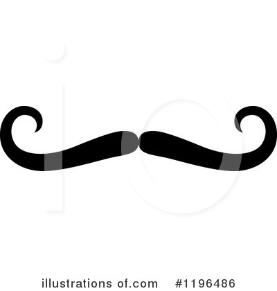 Royalty-Free (RF) Mustache Clipart Illustration by Vector Tradition SM - Stock Sample #1196486