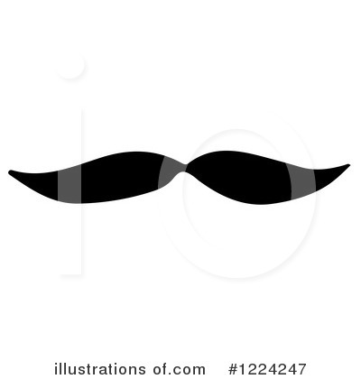 Royalty-Free (RF) Mustache Clipart Illustration by Picsburg - Stock Sample #1224247